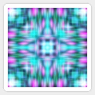 Tie dye pattern blue and pink Sticker